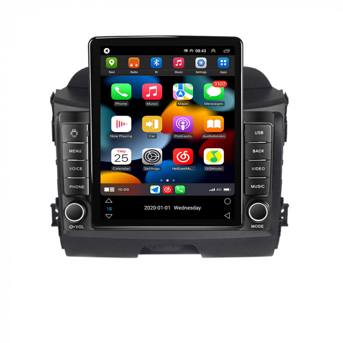 Navigatie dedicata KIA Sportage 2010-2015,Tesla Style, ANDROID 13,Carplay&Android Auto, 10 inch , 8+128GB, Internet, Aplicatii, Waze, GPS [2]