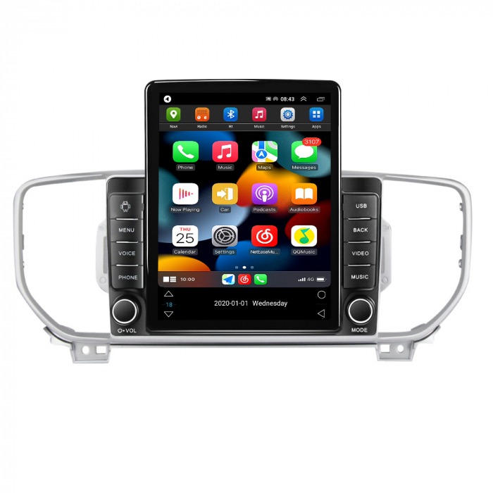 Navigatie dedicata KIA Sportage4 KX5 2016-2018,Tesla Style, ANDROID 13,Carplay&Android Auto, 10 inch , 8+128GB, Internet, Aplicatii, Waze, GPS [2]