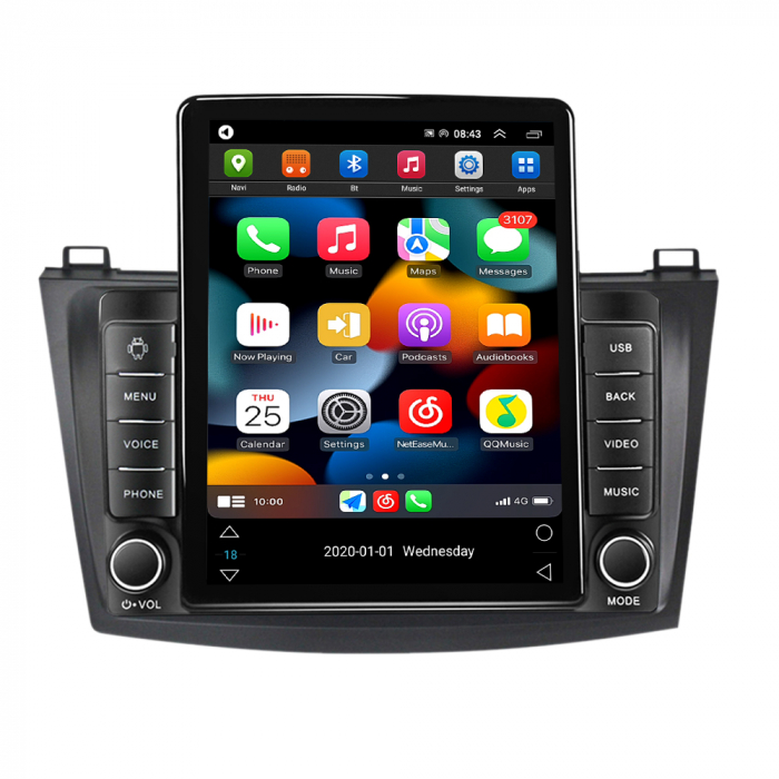 Navigatie dedicata Mazda 3 2010-2012,Tesla Style, ANDROID 13,Carplay&Android Auto, 10 inch , 8+128GB, Internet, Aplicatii, Waze, GPS [2]