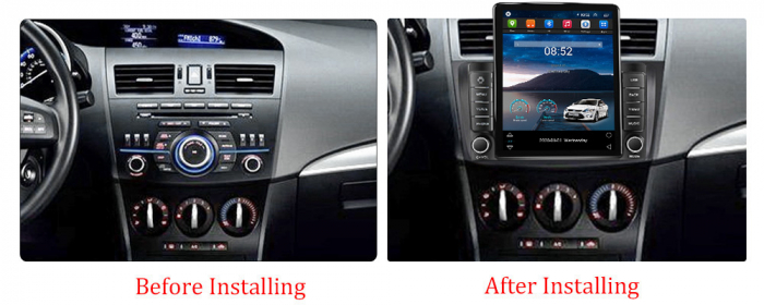 Navigatie dedicata Mazda 3 2010-2012,Tesla Style, ANDROID 13,Carplay&Android Auto, 10 inch , 8+128GB, Internet, Aplicatii, Waze, GPS [3]