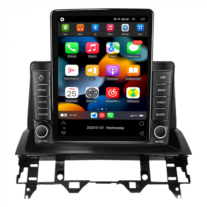 Navigatie dedicata Mazda 6 2002-2008,Tesla Style, ANDROID 13, Carplay&Android Auto, 10 inch , 8+128GB, Internet, Aplicatii, Waze, GPS [2]