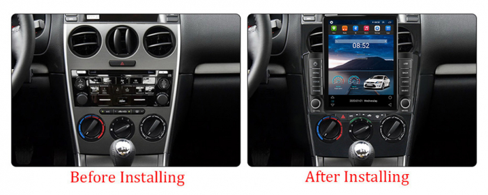 Navigatie dedicata Mazda 6 2004-2015,Tesla Style, ANDROID 13,Carplay&Android Auto, 10 inch , 8+128GB, Internet, Aplicatii, Waze, GPS [3]