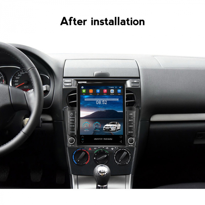 Navigatie dedicata Mazda 6 2004-2015,Tesla Style, ANDROID 13,Carplay&Android Auto, 10 inch , 8+128GB, Internet, Aplicatii, Waze, GPS [4]