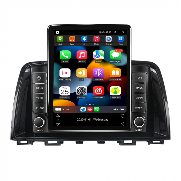 Navigatie dedicata Mazda 6 III 2012-2017,Tesla Style, ANDROID 13,Carplay&Android Auto, 10 inch , 8+128GB, Internet, Aplicatii, Waze, GPS [2]