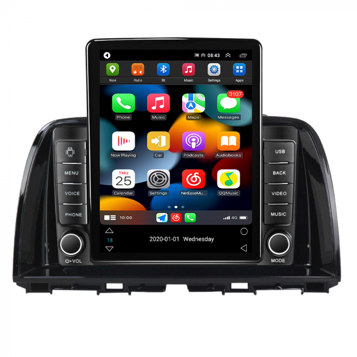 Navigatie dedicata Mazda CX-5 2012-2015,Tesla Style, ANDROID 13,Carplay&Android Auto, 10 inch , 8+128GB, Internet, Aplicatii, Waze, GPS [2]