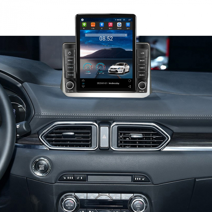 Navigatie dedicata Mazda CX-5 2017-2018,Tesla Style, ANDROID 13,Carplay&Android Auto, 10 inch , 8+128GB, Internet, Aplicatii, Waze, GPS [4]