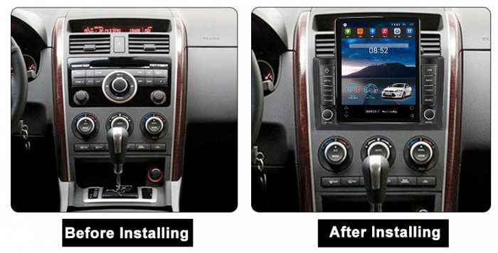 Navigatie dedicata Mazda CX-9 2006-2016,Tesla Style, ANDROID 13,Carplay&Android Auto, 10 inch , 8+128GB, Internet, Aplicatii, Waze, GPS [3]