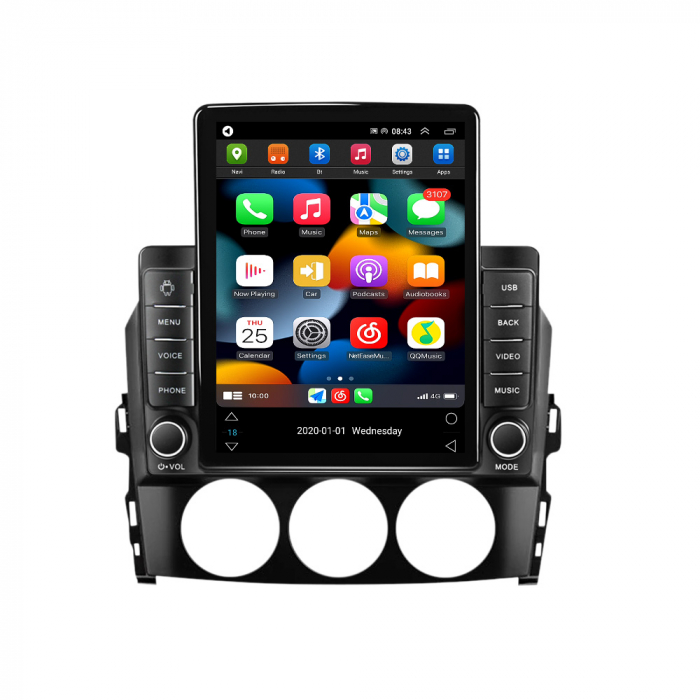 Navigatie dedicata Mazda MX-5 2008-2015,Tesla Style, ANDROID 13,Carplay&Android Auto, 10 inch , 8+128GB, Internet, Aplicatii, Waze, GPS [2]