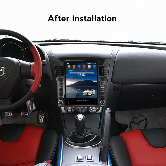 Navigatie dedicata Mazda RX8 2008-2021,Tesla Style, ANDROID 13,Carplay&Android Auto, 10 inch , 8+128GB, Internet, Aplicatii, Waze, GPS [4]