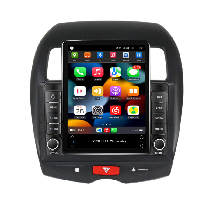 Navigatie dedicata Mitsubishi ASX,Tesla Style, ANDROID 13,Carplay&Android Auto, 10 inch , 8+128GB, Internet, Aplicatii, Waze, GPS [2]