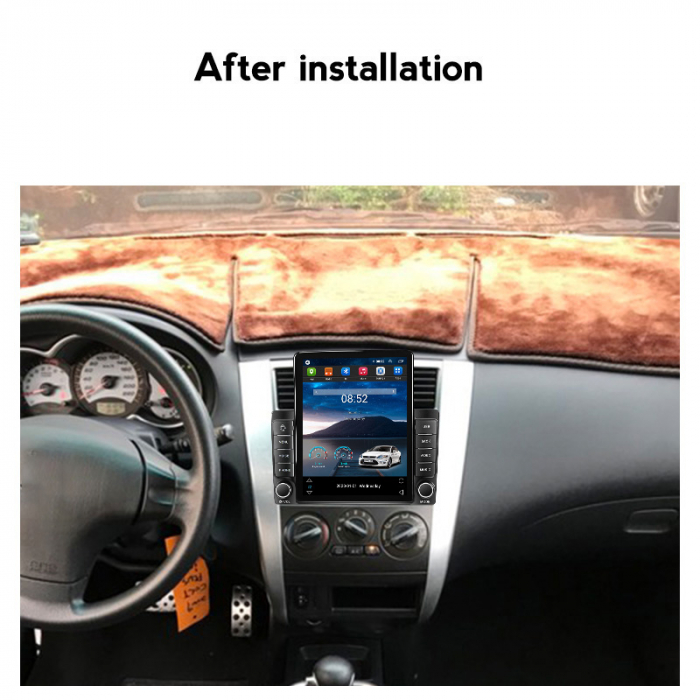 Navigatie dedicata Mitsubishi Colt Plus 2007-2012,Tesla Style, ANDROID 13,Carplay&Android Auto, 10 inch , 8+128GB, Internet, Aplicatii, Waze, GPS [4]