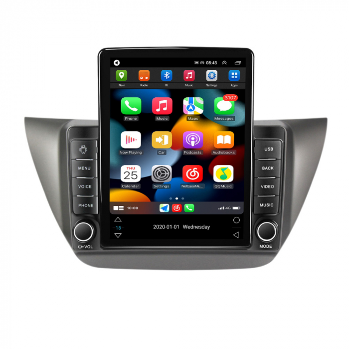 Navigatie dedicata Mitsubishi Lancer IX 2006-2010,Tesla Style, ANDROID 13,Carplay&Android Auto, 10 inch , 8+128GB, Internet, Aplicatii, Waze, GPS [2]