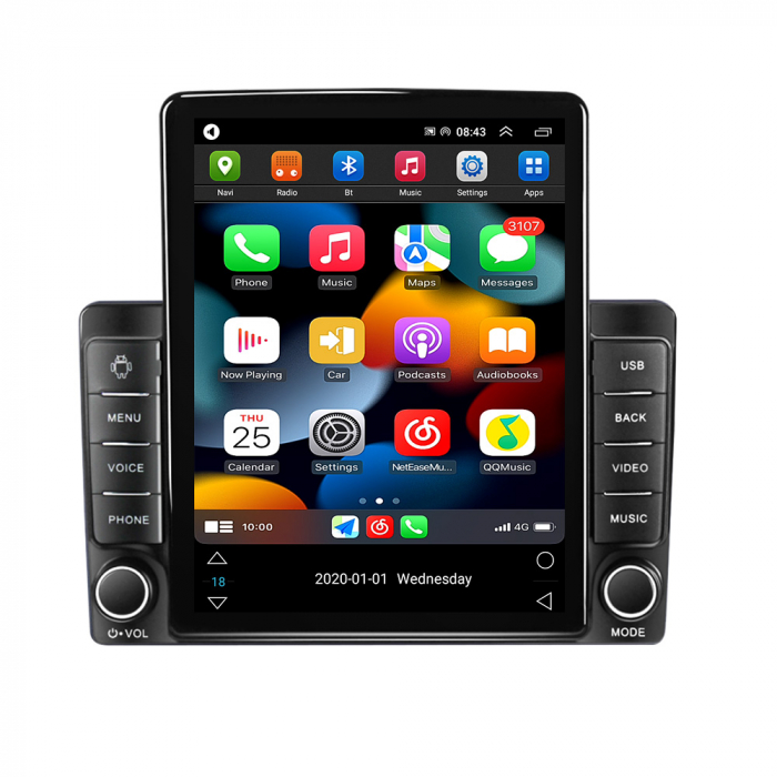 Navigatie dedicata Mitsubishi Outlander 2004-2008,Tesla Style, ANDROID 13,Carplay&Android Auto, 10 inch , 8+128GB, Internet, Aplicatii, Waze, GPS [2]
