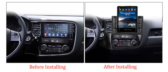 Navigatie dedicata Mitsubishi Outlander 2012-2018,Tesla Style, ANDROID 13,Carplay&Android Auto, 10 inch , 8+128GB, Internet, Aplicatii, Waze, GPS [3]