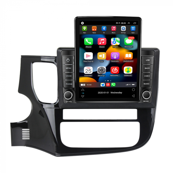 Navigatie dedicata Mitsubishi Outlander 2012-2018,Tesla Style, ANDROID 13,Carplay&Android Auto, 10 inch , 8+128GB, Internet, Aplicatii, Waze, GPS [2]
