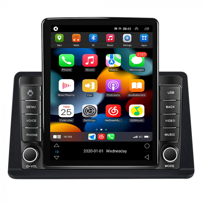 Navigatie dedicata Mitsubishi Pajero Montero V31 Cheetah,Tesla Style, ANDROID 13,Carplay&Android Auto, 10 inch , 8+128GB, Internet, Aplicatii, Waze, GPS [4]