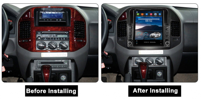 Navigatie dedicata Mitsubishi Pajero V73,Tesla Style, ANDROID 13,Carplay&Android Auto, 10 inch , 8+128GB, Internet, Aplicatii, Waze, GPS [3]