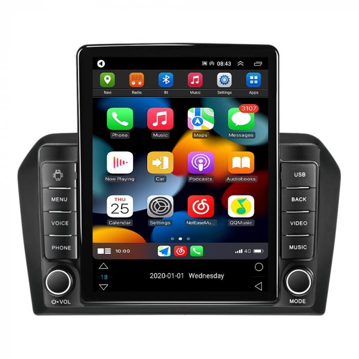 Navigatie dedicata VW Jetta 2013-2017, Tesla Style, ANDROID 13, 10 inch , 8+128GB, Internet, Aplicatii, Waze, GPS [2]