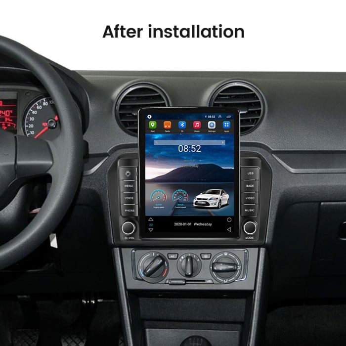 Navigatie dedicata VW Jetta 2013-2017, Tesla Style, ANDROID 13, 10 inch , 8+128GB, Internet, Aplicatii, Waze, GPS [4]