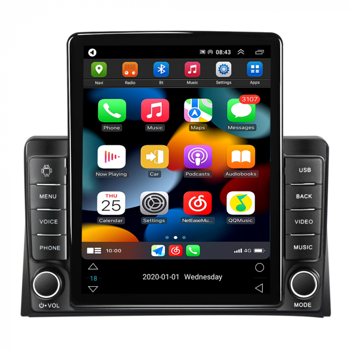 Navigatie dedicata VW Multivan 2003-2015, Tesla Style, ANDROID 13, 10 inch , 8+128GB, Internet, Aplicatii, Waze, GPS [2]