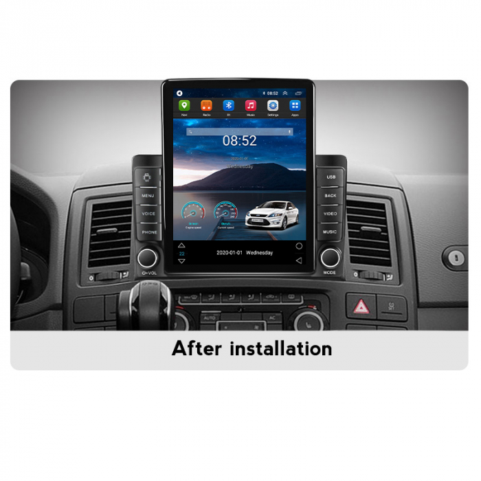 Navigatie dedicata VW Multivan 2003-2015, Tesla Style, ANDROID 13, 10 inch , 8+128GB, Internet, Aplicatii, Waze, GPS [4]