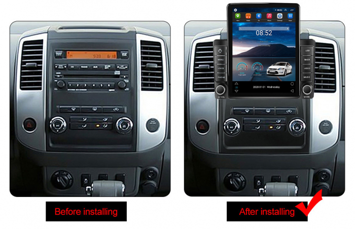 Navigatie dedicata Nissan Frontier 2009-2012,Tesla Style, ANDROID 13,Carplay&Android Auto, 10 inch , 8+128GB, Internet, Aplicatii, Waze, GPS [3]