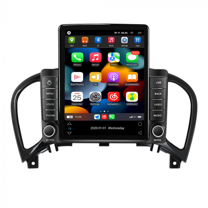 Navigatie dedicata Nissan Juke 2010-2014,Tesla Style, ANDROID 13,Carplay&Android Auto, 10 inch , 8+128GB, Internet, Aplicatii, Waze, GPS [2]