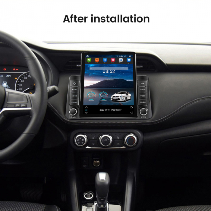 Navigatie dedicata Nissan Kicks 2016-2017,Tesla Style, ANDROID 13,Carplay&Android Auto, 10 inch , 8+128GB, Internet, Aplicatii, Waze, GPS [4]