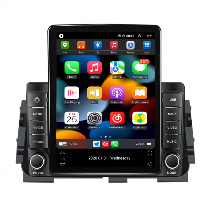 Navigatie dedicata Nissan Kicks Micra P15 2016-2020,Tesla Style, ANDROID 13,Carplay&Android Auto, 10 inch , 8+128GB, Internet, Aplicatii, Waze, GPS [2]