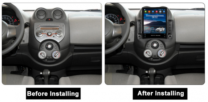 Navigatie dedicata Nissan March 2010-2013 & Micra 2010-2015 ,Tesla Style, ANDROID 13,Carplay&Android Auto, 10 inch , 8+128GB, Internet, Aplicatii, Waze, GPS [3]
