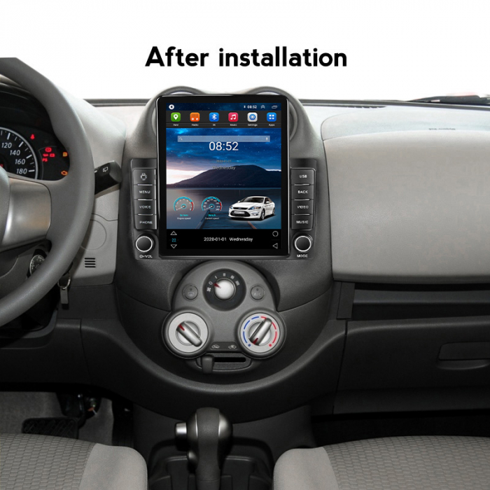 Navigatie dedicata Nissan March 2010-2013 & Micra 2010-2015 ,Tesla Style, ANDROID 13,Carplay&Android Auto, 10 inch , 8+128GB, Internet, Aplicatii, Waze, GPS [4]