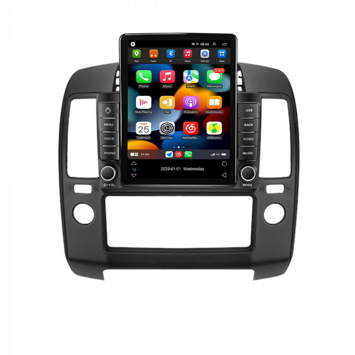 Navigatie dedicata Nissan Navara 2004-2010,Tesla Style, ANDROID 13,Carplay&Android Auto, 10 inch , 8+128GB, Internet, Aplicatii, Waze, GPS [2]