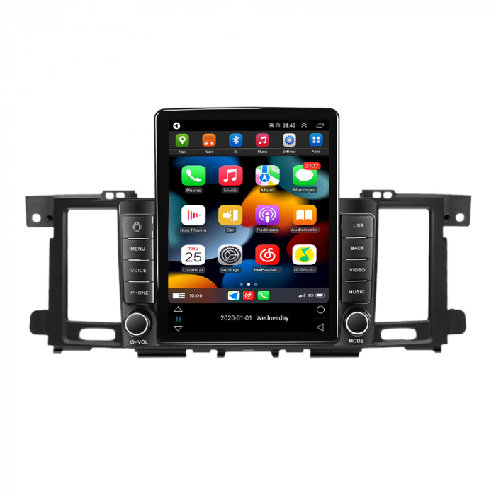 Navigatie dedicata Nissan Patrol 2010 - 2020,Tesla Style, ANDROID 13,Carplay&Android Auto, 10 inch , 8+128GB, Internet, Aplicatii, Waze, GPS [2]