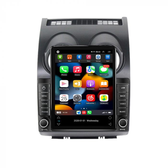 Navigatie dedicata Nissan Qashqai 2006-2013,Tesla Style, ANDROID 13,Carplay&Android Auto, 10 inch , 8+128GB, Internet, Aplicatii, Waze, GPS [2]