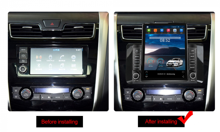 Navigatie dedicata Nissan Teana 2013-2018,Tesla Style, ANDROID 13,Carplay&Android Auto, 10 inch , 8+128GB, Internet, Aplicatii, Waze, GPS [3]
