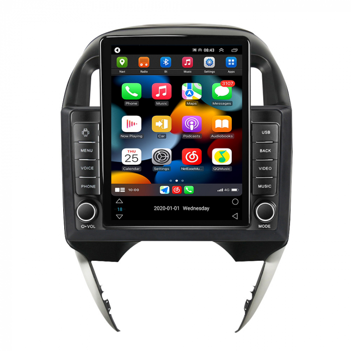 Navigatie dedicata Nissan Versa 2014-2020,Tesla Style, ANDROID 13,Carplay&Android Auto, 10 inch , 8+128GB, Internet, Aplicatii, Waze, GPS [4]