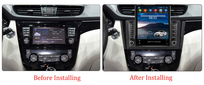 Navigatie dedicata Nissan X-Trail 2013-2017,Tesla Style, ANDROID 13,Carplay&Android Auto, 10 inch , 8+128GB, Internet, Aplicatii, Waze, GPS [3]