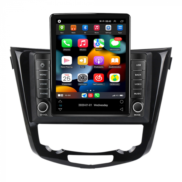 Navigatie dedicata Nissan X-Trail 2013-2017,Tesla Style, ANDROID 13,Carplay&Android Auto, 10 inch , 8+128GB, Internet, Aplicatii, Waze, GPS [2]