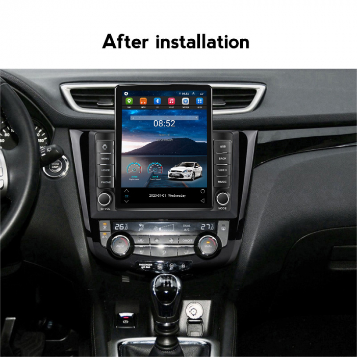 Navigatie dedicata Nissan X-Trail 2013-2017,Tesla Style, ANDROID 13,Carplay&Android Auto, 10 inch , 8+128GB, Internet, Aplicatii, Waze, GPS [4]