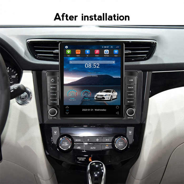 Navigatie dedicata Nissan X-Trail 2013-2017,Tesla Style, ANDROID 13,Carplay&Android Auto, 10 inch , 8+128GB, Internet, Aplicatii, Waze, GPS [4]