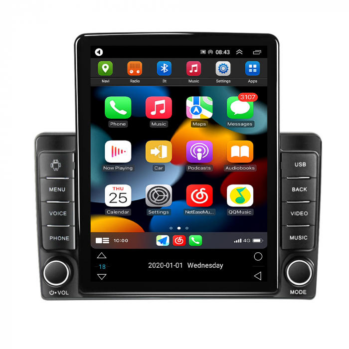 Navigatie dedicata Opel Astra H 2004 -2014,Tesla Style, ANDROID 13,Carplay&Android Auto, 10 inch , 4GB RAM 64GB ROM, Internet, Aplicatii, Waze, GPS [5]