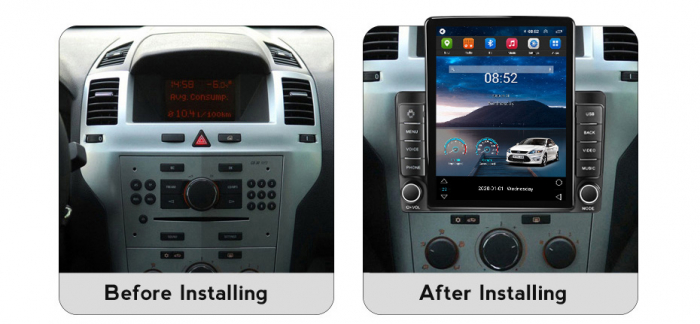 Navigatie dedicata Opel Astra H 2004 -2014,Tesla Style, ANDROID 13,Carplay&Android Auto, 10 inch , 8+128GB, Internet, Aplicatii, Waze, GPS [3]
