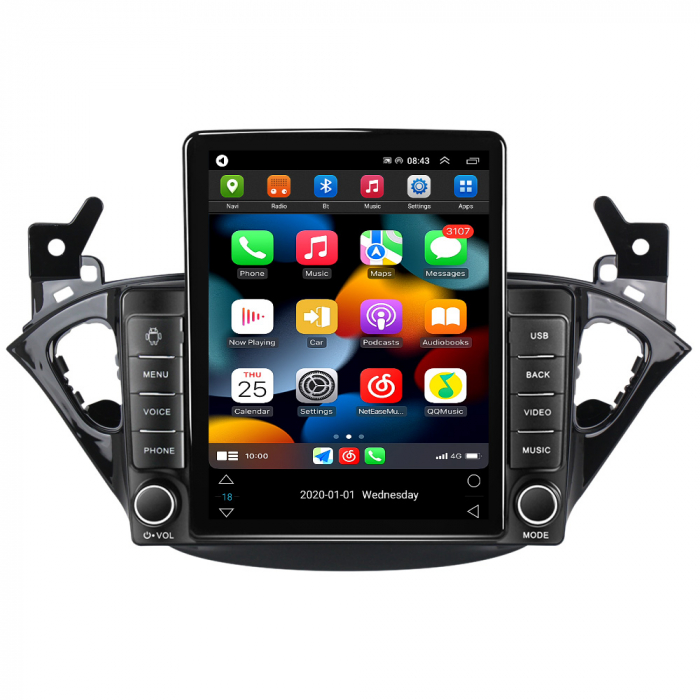 Navigatie dedicata Opel Corsa 2014-2019,Tesla Style, ANDROID 13, Carplay&Android Auto, 10 inch , 8+128GB, Internet, Aplicatii, Waze, GPS [2]