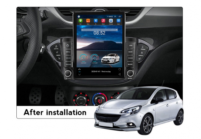 Navigatie dedicata Opel Corsa 2014-2019,Tesla Style, ANDROID 13, Carplay&Android Auto, 10 inch , 8+128GB, Internet, Aplicatii, Waze, GPS [3]