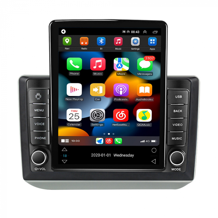 Navigatie dedicata Skoda Fabia 2007-2014,Tesla Style, ANDROID 13,Carplay&Android Auto, 10 inch , 8+128GB, Internet, Aplicatii, Waze, GPS [2]