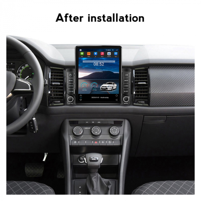 Navigatie dedicata Skoda Kodiaq 2016-2018,Tesla Style, ANDROID 13,Carplay&Android Auto, 10 inch , 8+128GB, Internet, Aplicatii, Waze, GPS [4]
