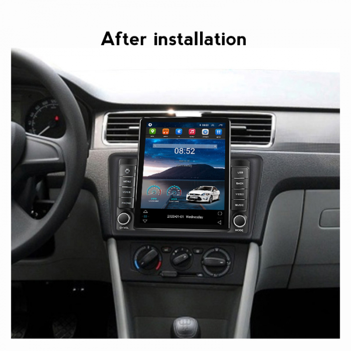Navigatie dedicata Skoda Rapid 2013-2017,Tesla Style, ANDROID 13,Carplay&Android Auto, 10 inch , 8+128GB, Internet, Aplicatii, Waze, GPS [4]