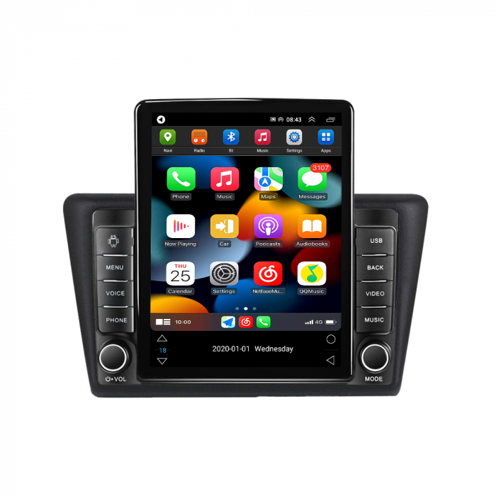 Navigatie dedicata Skoda Rapid 2013-2017,Tesla Style, ANDROID 13,Carplay&Android Auto, 10 inch , 8+128GB, Internet, Aplicatii, Waze, GPS [2]