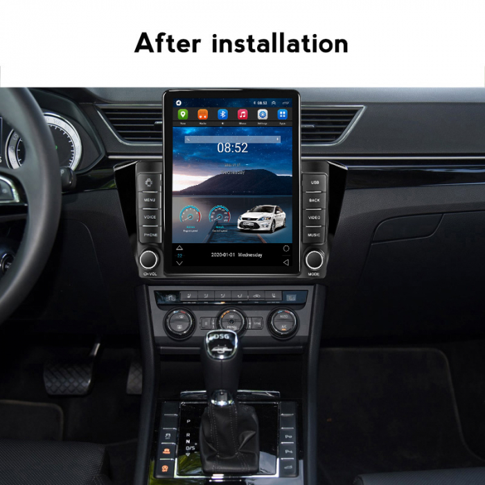 Navigatie dedicata Skoda Superb 2016-2019,Tesla Style, ANDROID 13,Carplay&Android Auto, 10 inch , 8+128GB, Internet, Aplicatii, Waze, GPS [4]