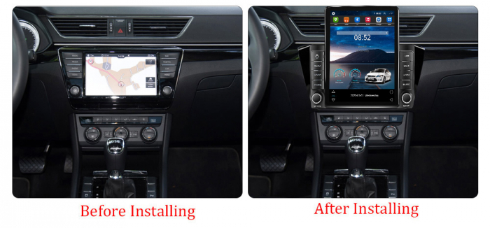 Navigatie dedicata Skoda Superb 2016-2019,Tesla Style, ANDROID 13,Carplay&Android Auto, 10 inch , 8+128GB, Internet, Aplicatii, Waze, GPS [3]